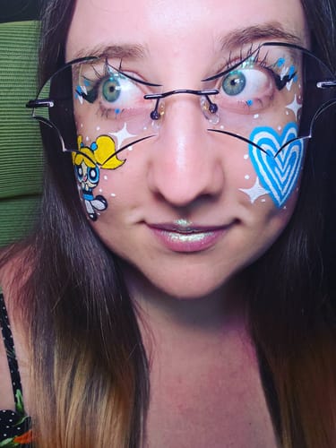 Customer photo review of Batty Eyeglasses