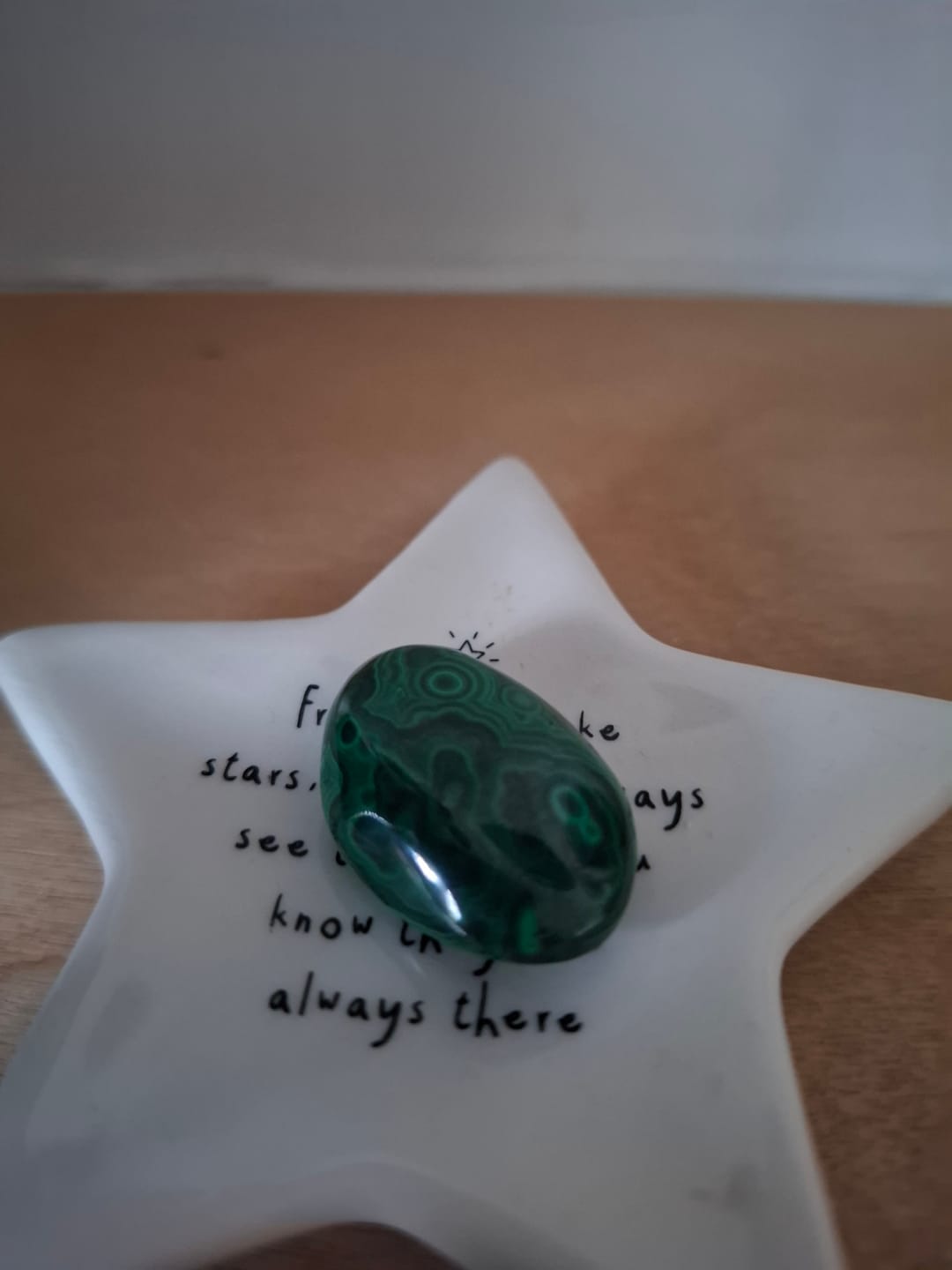 Customer photo review of Malachite - Tumblestone