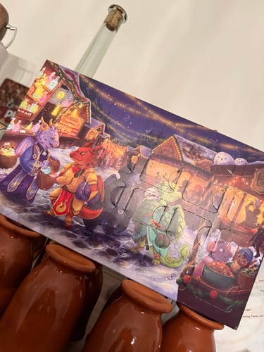 Customer photo review of Mystery Adventskalender 2025 (Würfel, RPG-Hörbuch, Gutscheine)