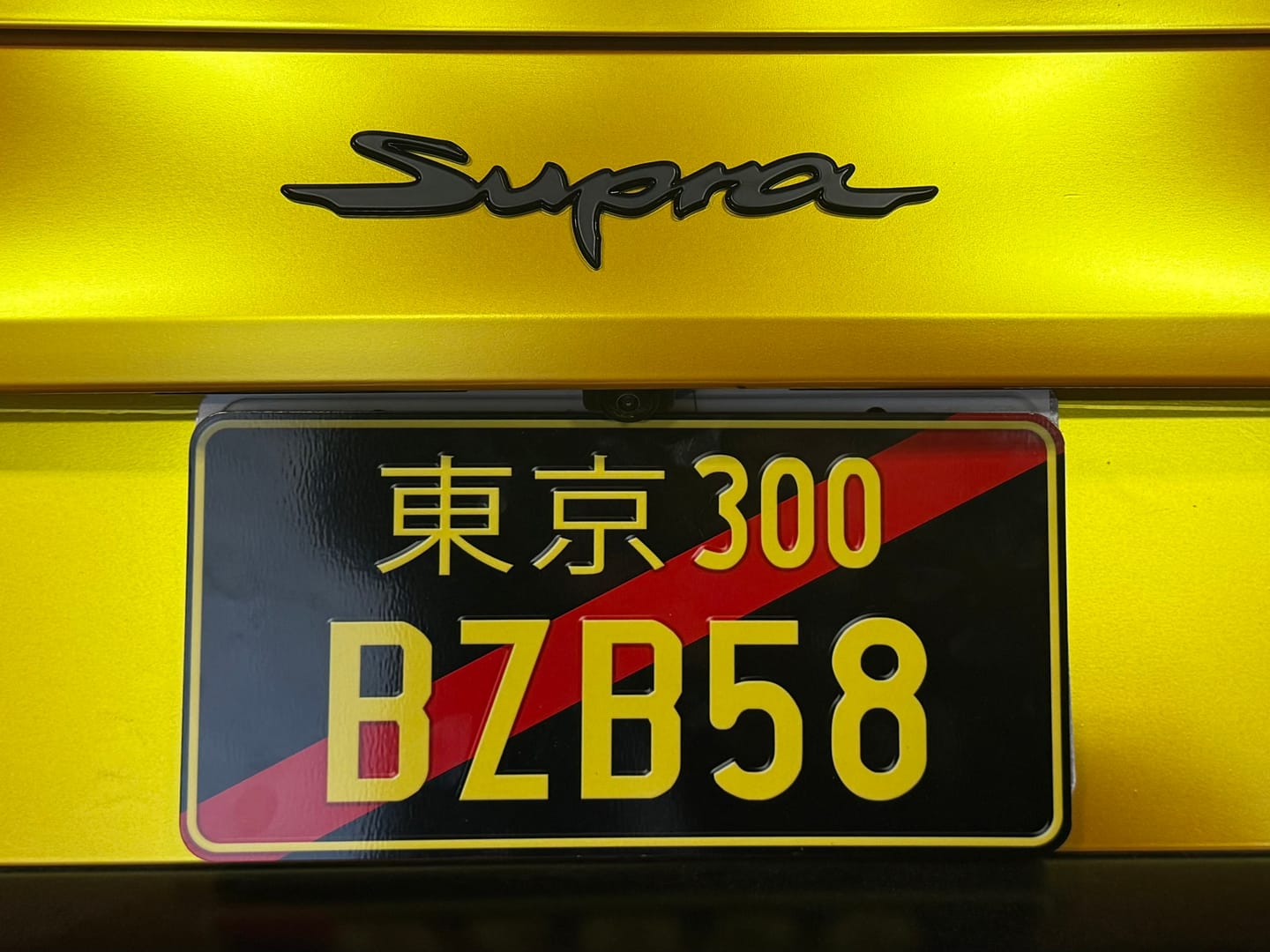 Customer photo review of Custom Japanese License Plate - Vanity & Magnetic Cover