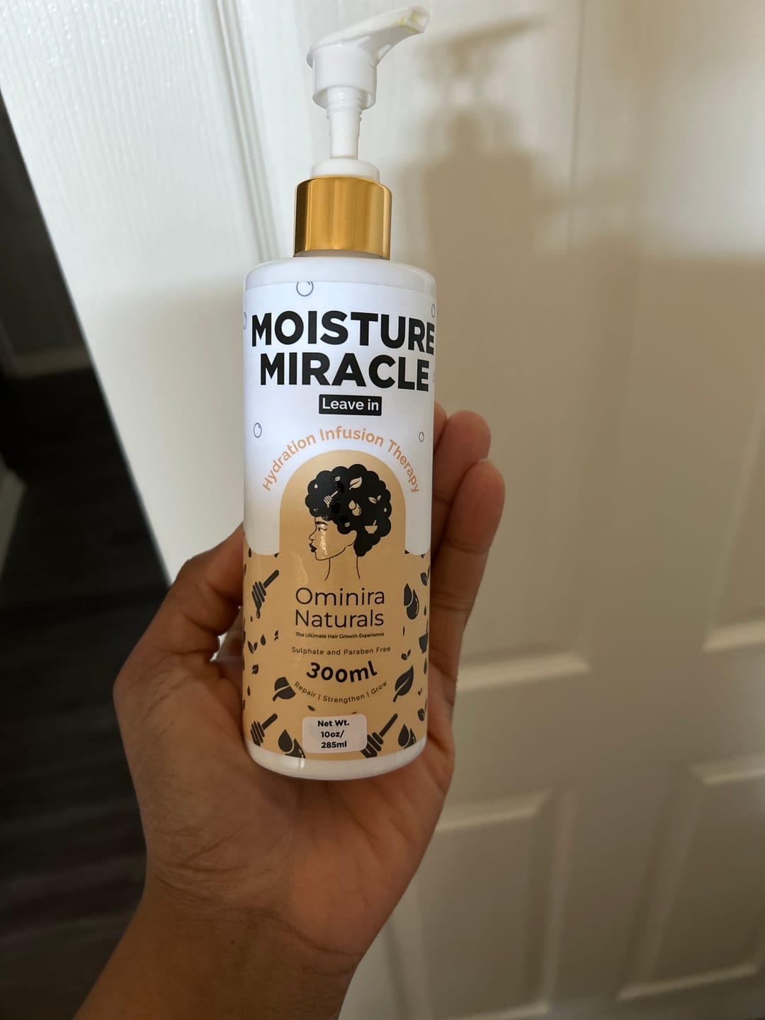 Customer photo review of Moisture Miracle – Leave-in Conditioner