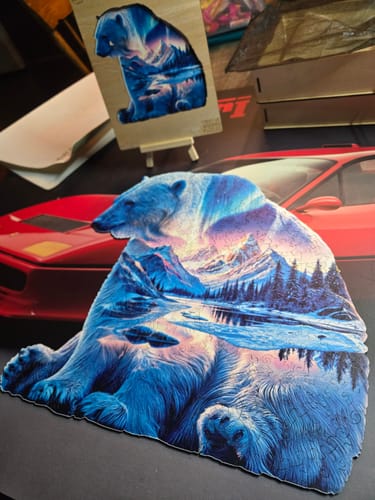 Customer photo review of Frozen Dreams Wooden Jigsaw Puzzle