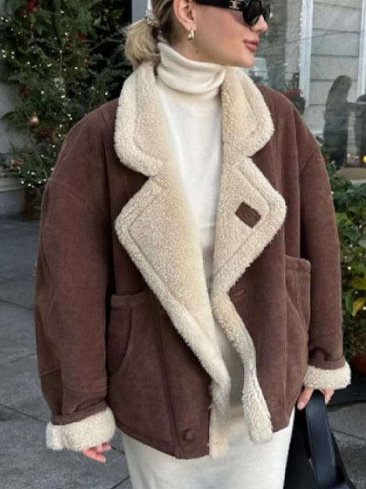 Customer photo review of Leona Faux Leather Jacket