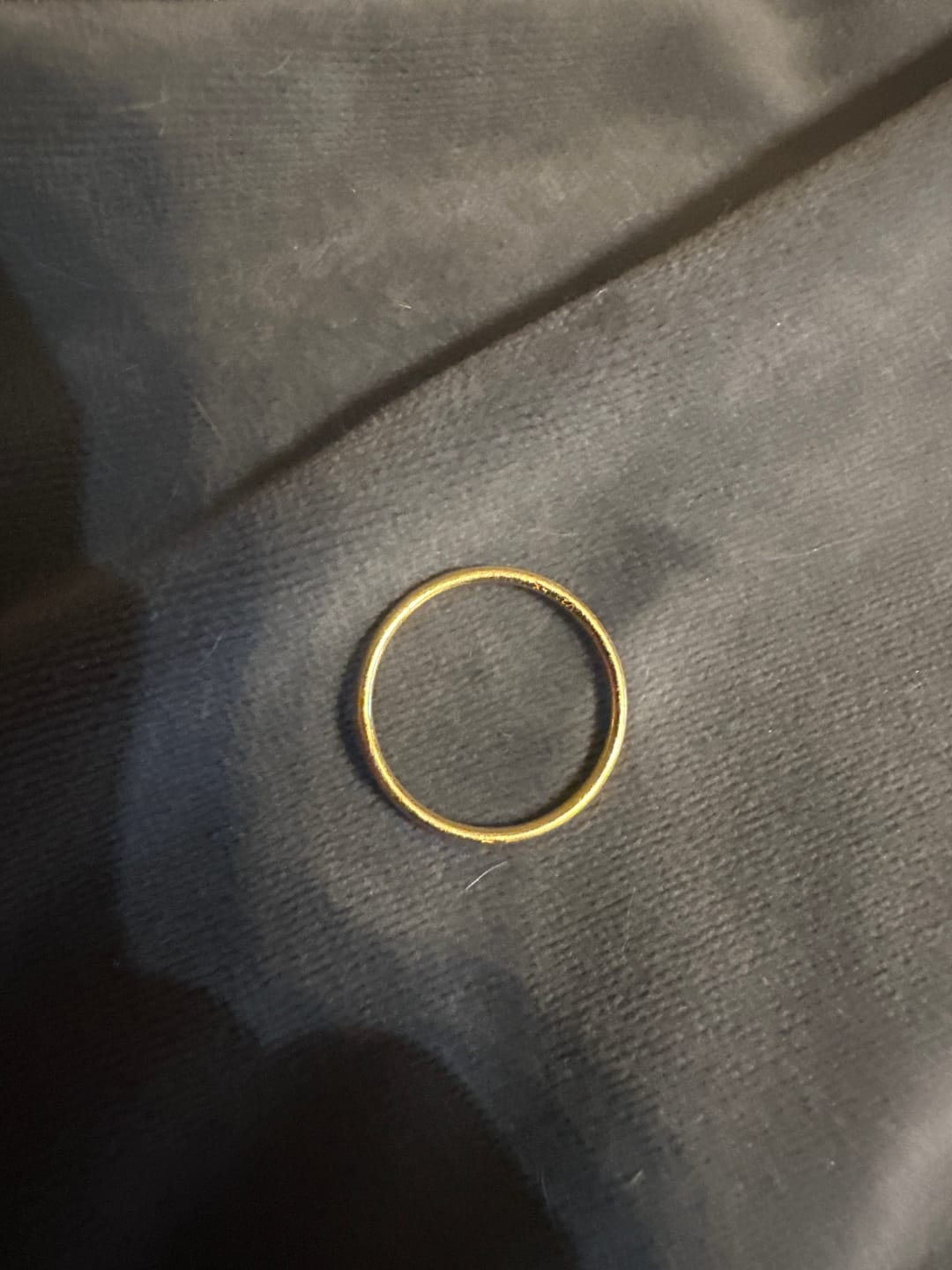 Customer photo review of 14K Gold Stacking Ring