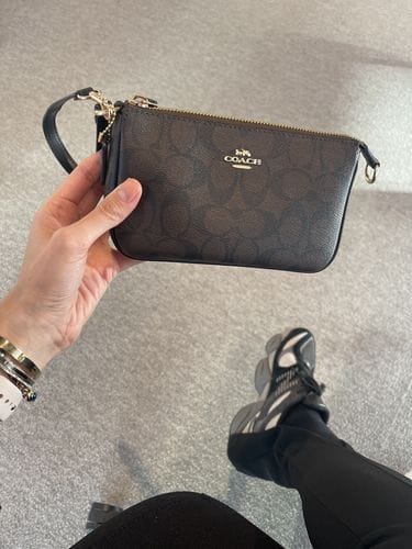 Customer photo review of Coach Women's Nolita 19 In Signature Canvas Gold/Brown Black