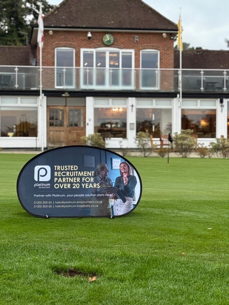 Customer photo review of Pop Out Banners - Golf Banners | Small | Premium