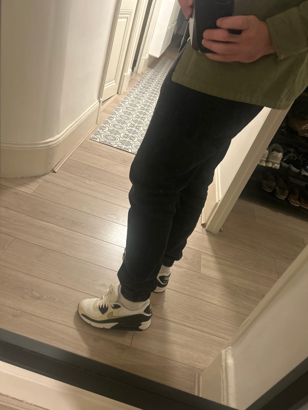 Customer photo review of Pantalon jogpant jeans stone Dark