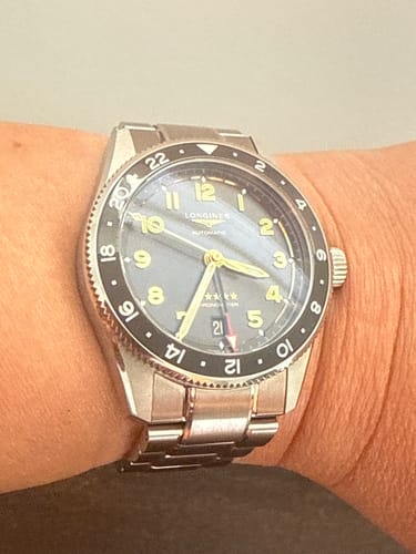 Customer photo review of Longines Spirit Men's 39mm Titanium Chronometer Watch L3.802.1.53.6