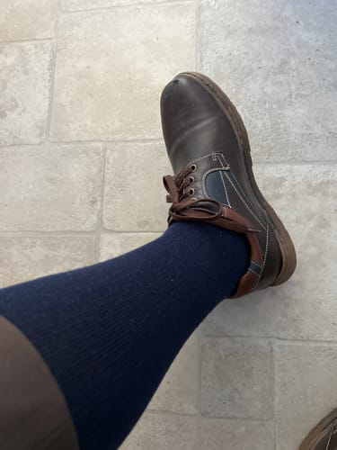 Customer photo review of Performance Eucalyptus Compression Socks