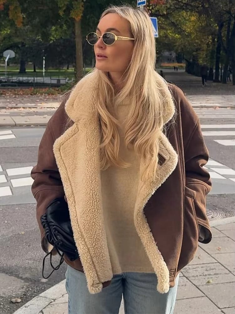 Customer photo review of Leona Faux Leather Jacket