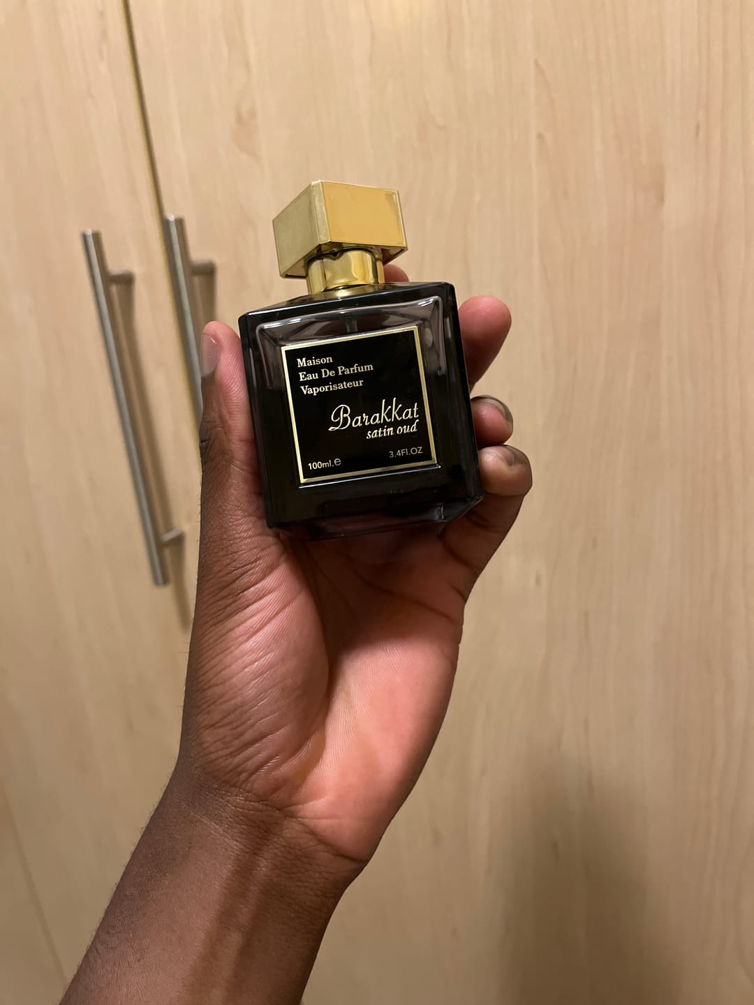 Customer photo review of Barakkat Satin Oud EDP 100ml