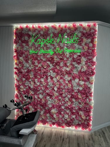 Customer photo review of KAPOK NAILS -  Premium Neon Artwork