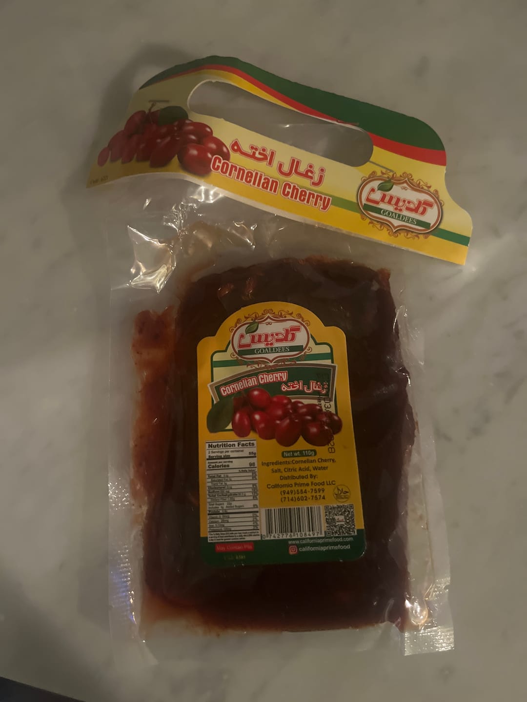 Customer photo review of Cornelian Cherry Paste