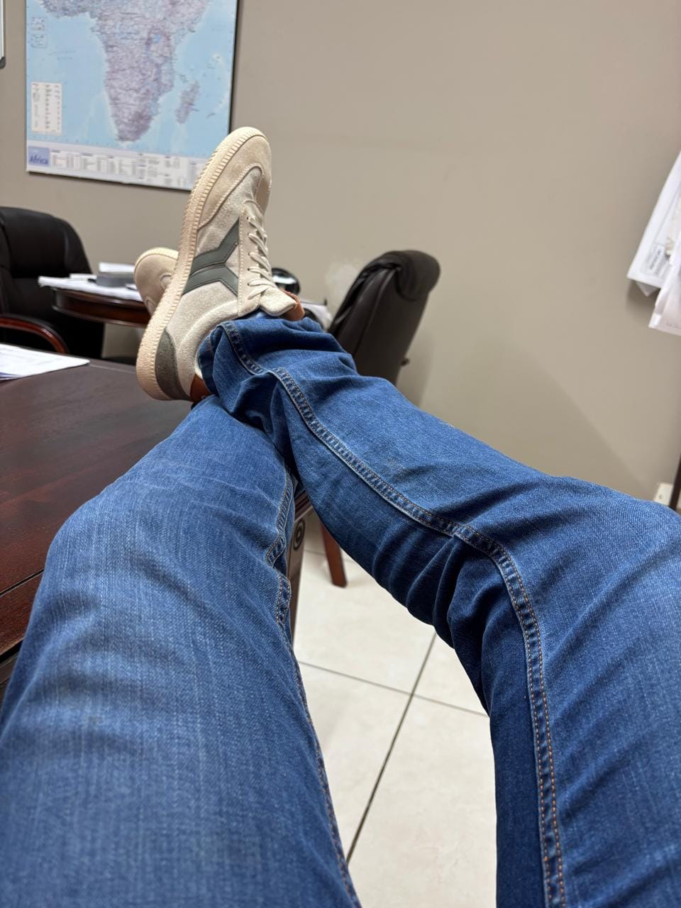 Customer photo review of Jeans Slim Fit Medium Blue