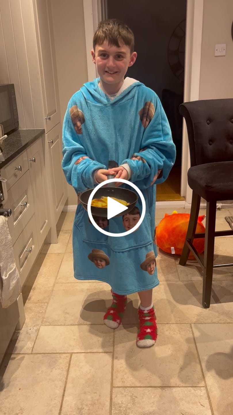 Customer video review of Custom Face Hoodie