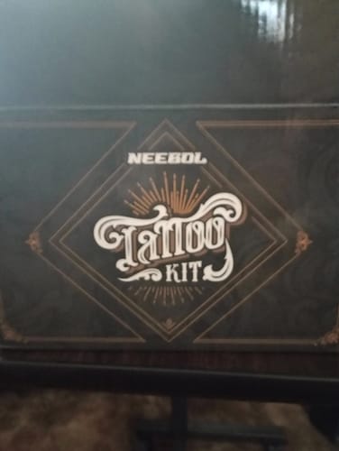 Customer photo review of Tattoo Kit - Neebol Wireless Tattoo Machine Starter Kit MACA & 67M
