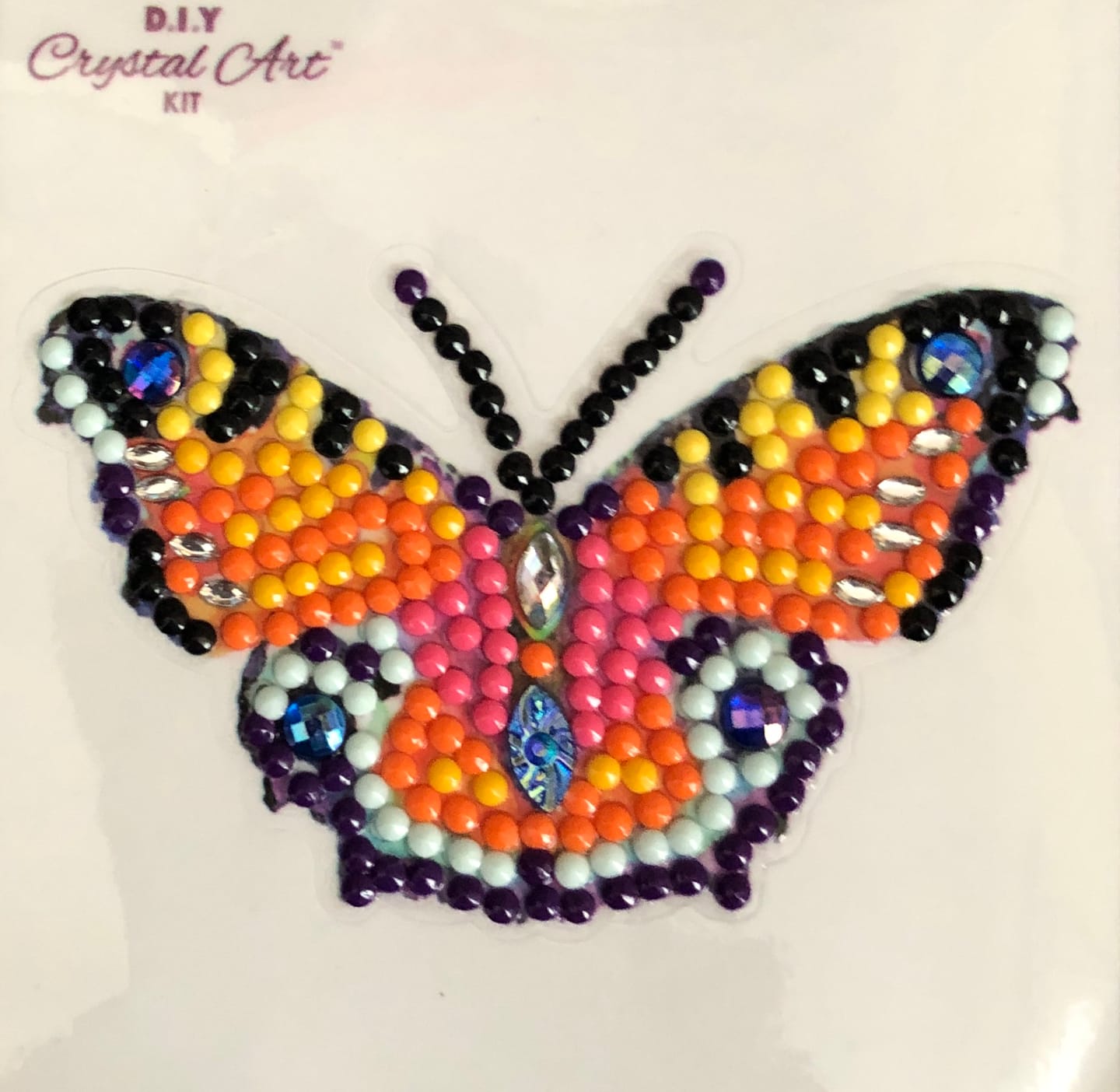 Customer photo review of "Beautiful Butterfly" Crystal Art Motif
