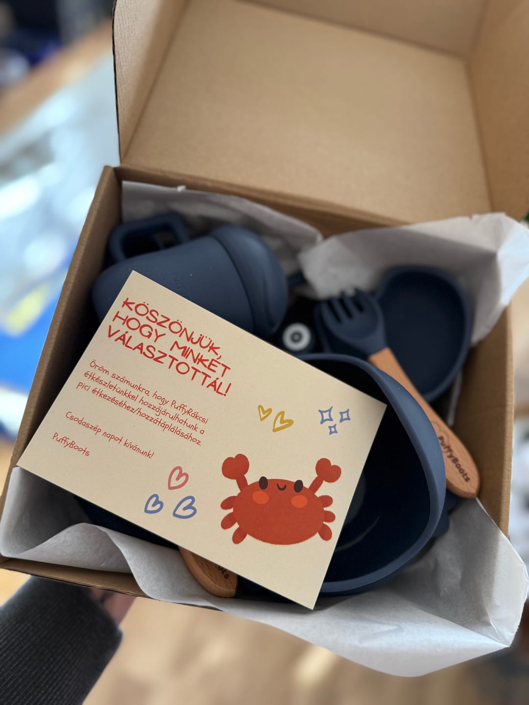 Customer photo review of PuffyRákcsi étkészlet