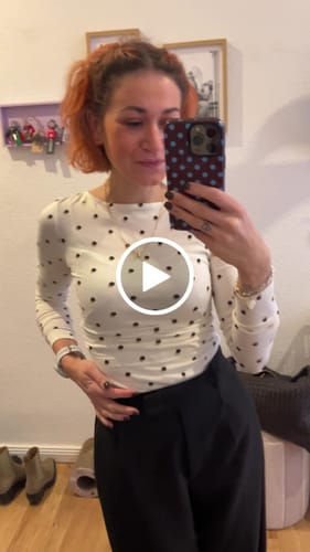 Customer video review of OH APRIL Maeve Longsleeve Polkadot