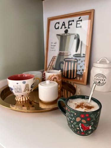 Customer photo review of Ilustración "al mal tiempo buen café" - SIN MARCO