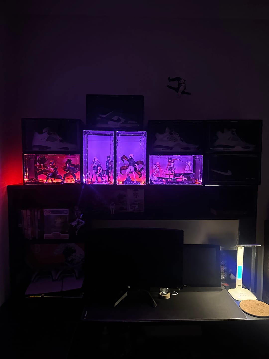Customer photo review of Magnetic Sneaker Display Case - Buy Bulk (6pcs)