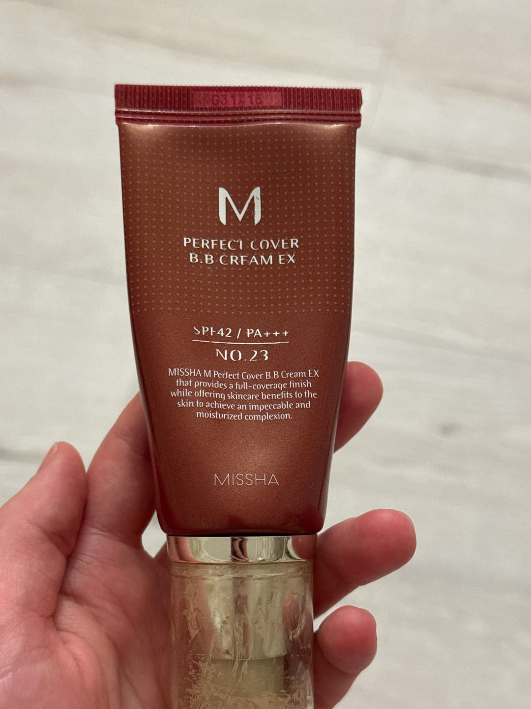 Customer photo review of BB-krēms Missha M Perfect Cover BB Cream SPF 42 PA+++