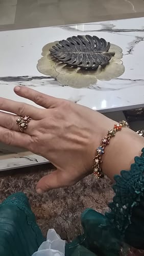 Customer photo review of TRINITY OF RUBY, EMERALD AND SAPPHIRE RING
