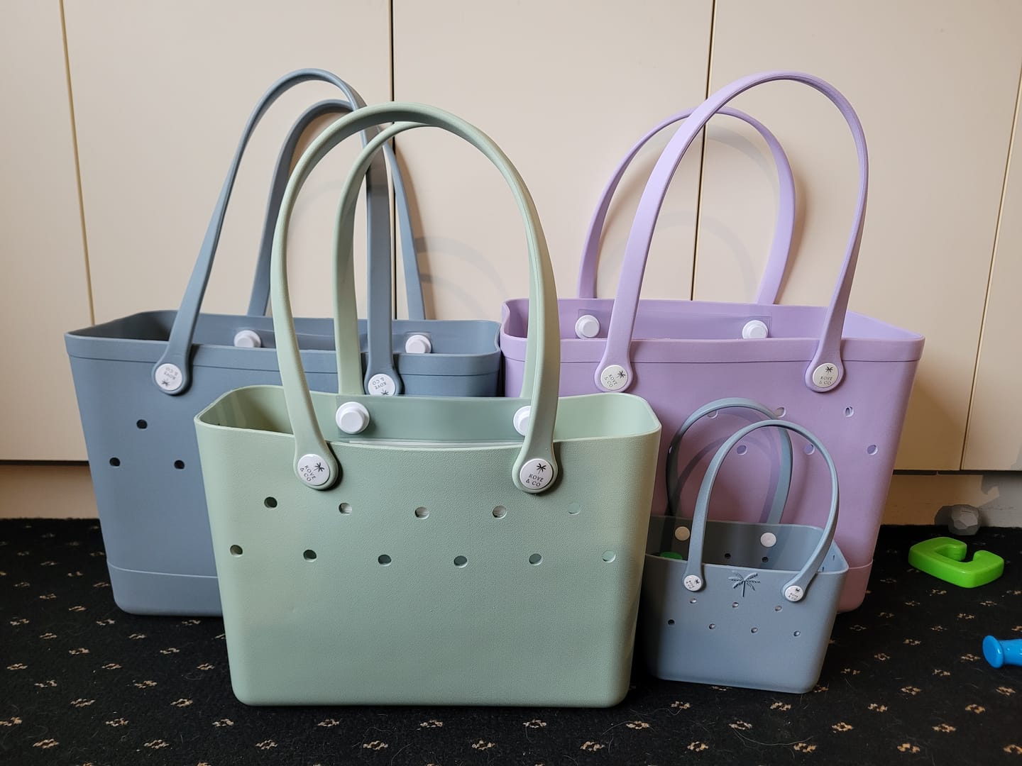 Customer photo review of Midi Tribe Bag in Sea Glass