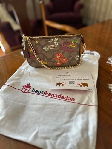 Customer photo review of Coach Women's Nolita 19 In Signature Canvas With Floral Print Gold/Khaki Multi- Hemen Kargoda