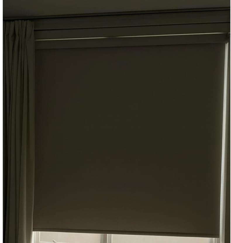 Customer photo review of Bringnox Motorized Roller Shades 100% Blackout Baltimore