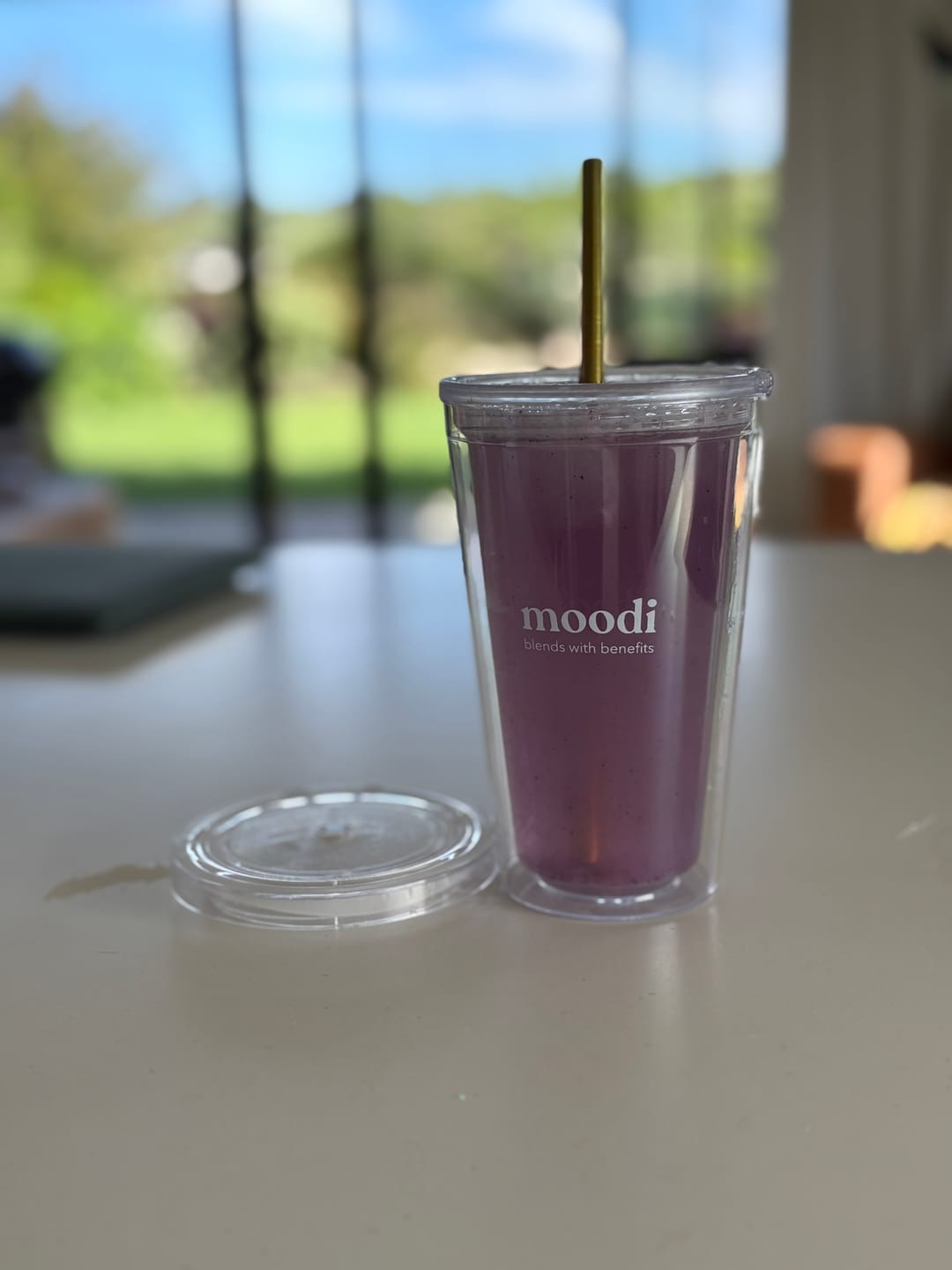 Customer photo review of Blends with Benefits Tumbler