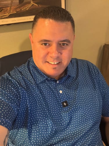 Customer photo review of Polka Dots - Blue/White