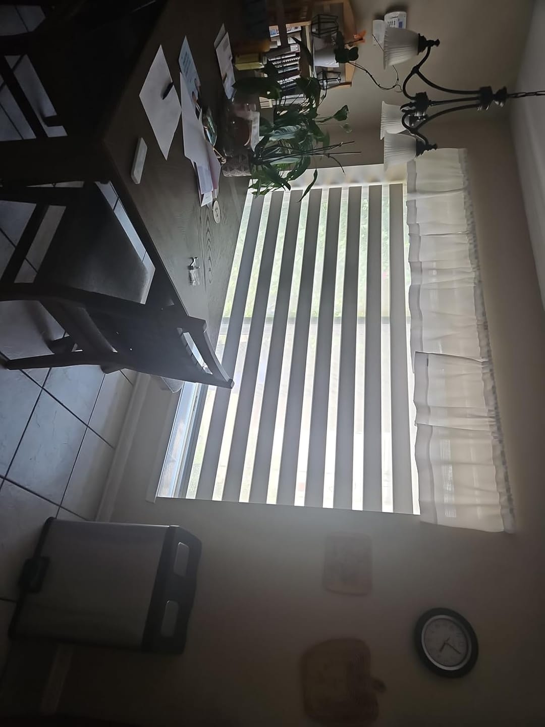 Customer photo review of Bringnox Motorized Zebra Roller Blinds 85% Blackout
