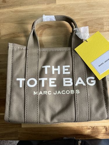 Customer photo review of Marc Jacobs Women's The Canvas Small Tote Bag Slate Green