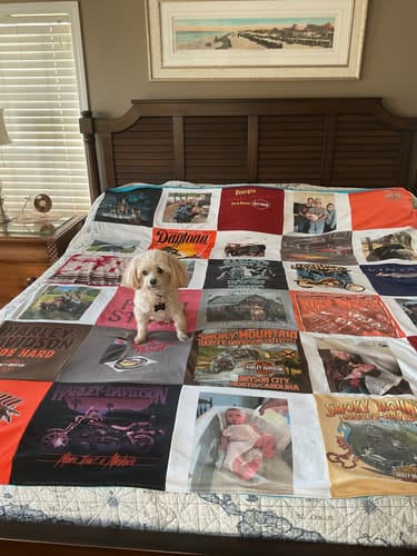 Customer photo review of Project Repat T-Shirt Quilt
