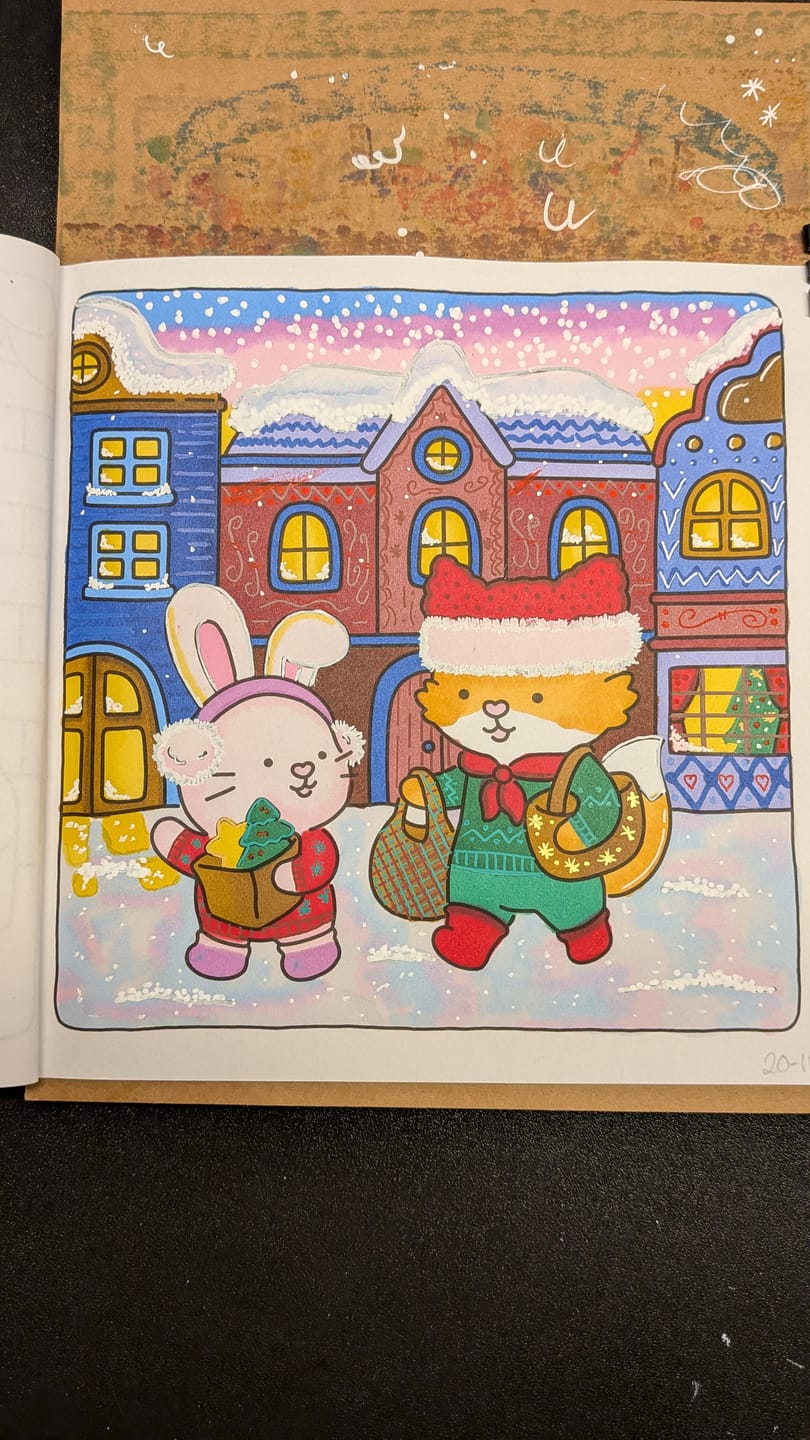 Customer photo review of Ohuhu Acrylic Markers 24 Colors 48 Pack