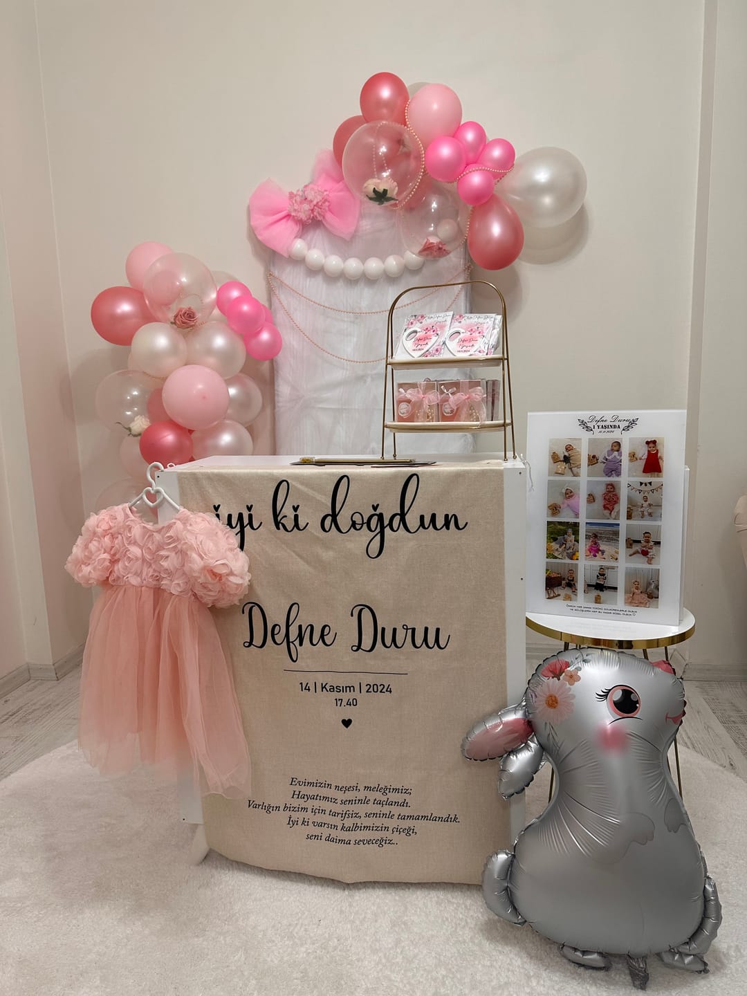 Customer photo review of Kişiselleştirilebilir Doğum Günü Örtüsü (#8)