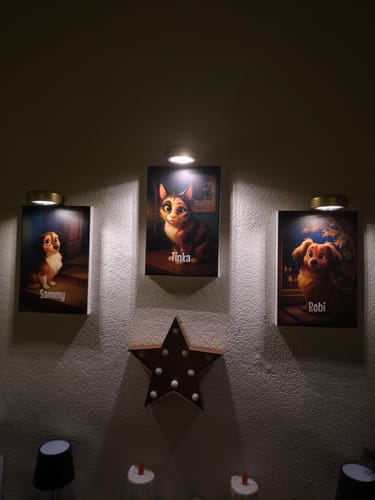 Customer photo review of Dein Haustier als Cartoon - Individuelle Leinwand