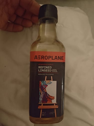Customer photo review of Aeroplane Brand - Refined Linseed Oil for Artists - Reduced Yellowing, Premium Art Supply