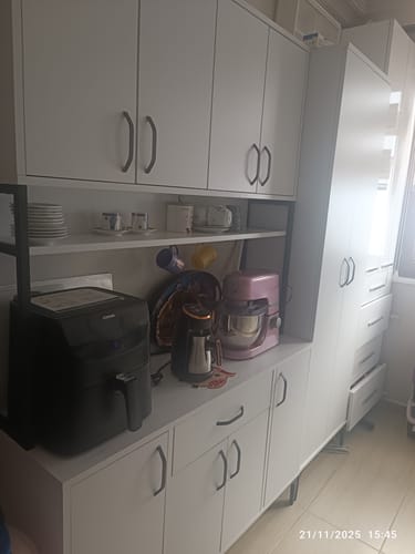 Customer photo review of Rani JE133 Çok Amaçlı Dolap 10 Kapaklı 1 Çekmeceli Kiler Mutfak Dolabı Beyaz