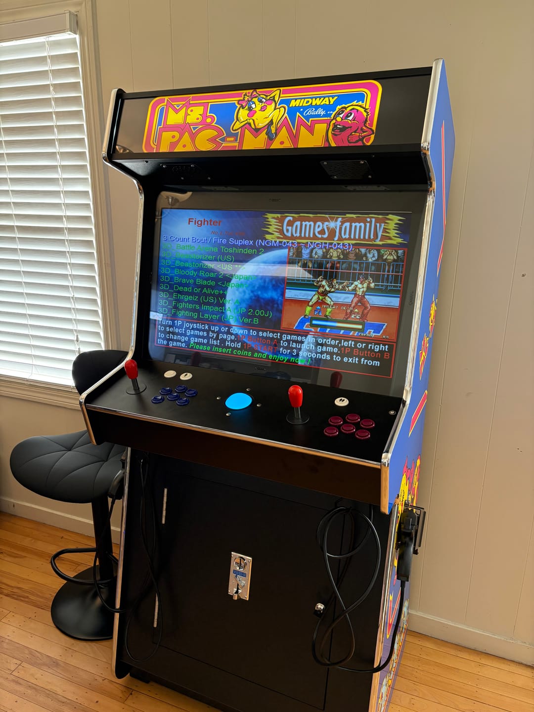 Customer photo review of 2 PLAYER STANDUP Arcade Machine With 2 shooting Guns 4600 Games Multi-cade  Upright Retro Cabinet Black