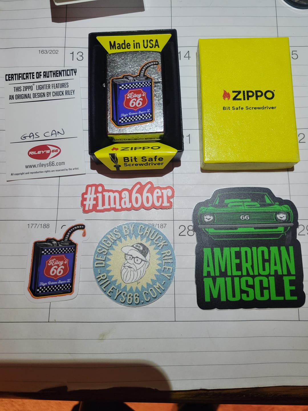 Customer photo review of EXCLUSIVE - Riley's 66 Zippo - Gas Can - Bit Safe Insert - Street Chrome™️