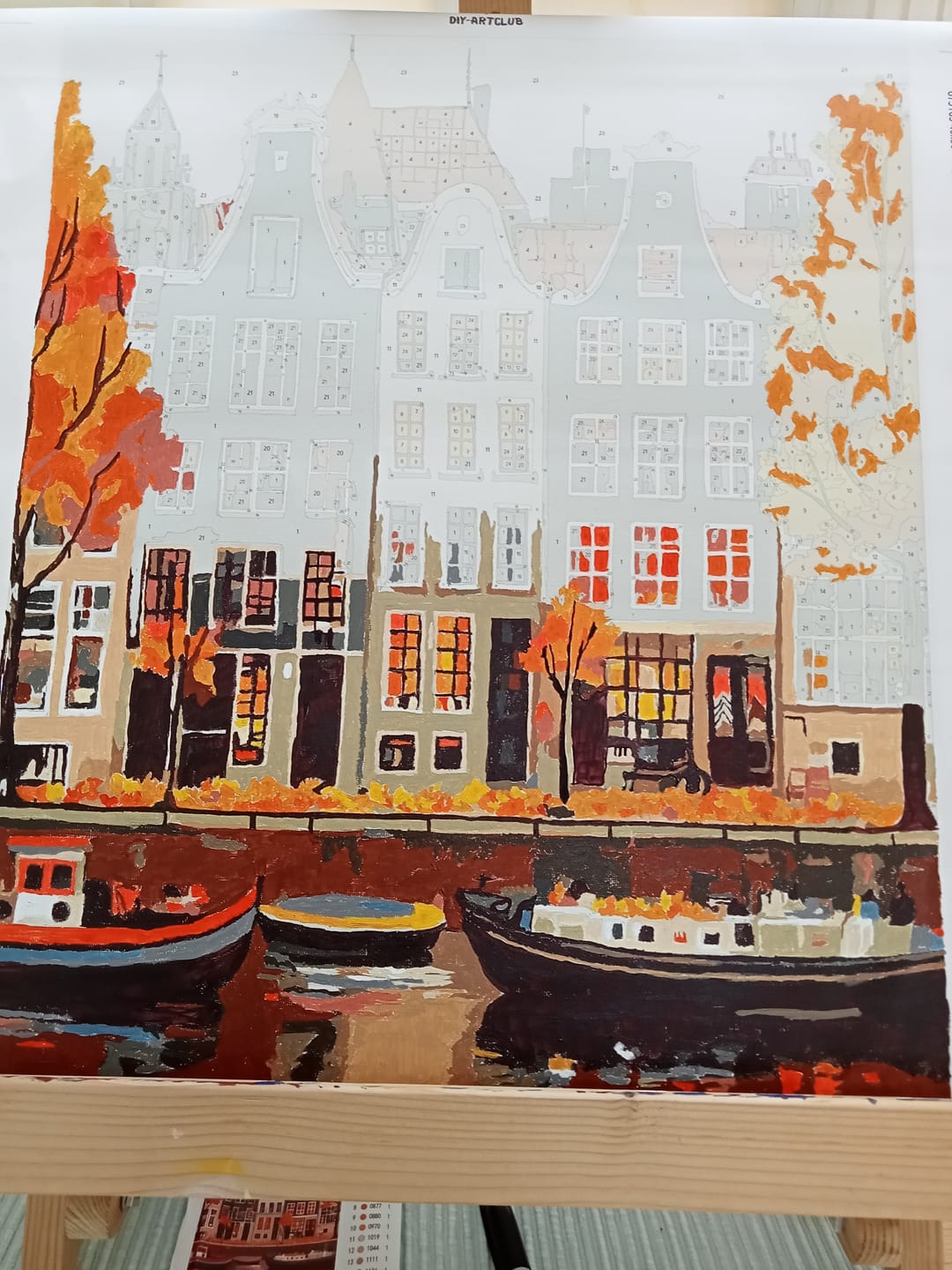 Customer photo review of Gorgeous Amsterdam | Paint by Numbers
