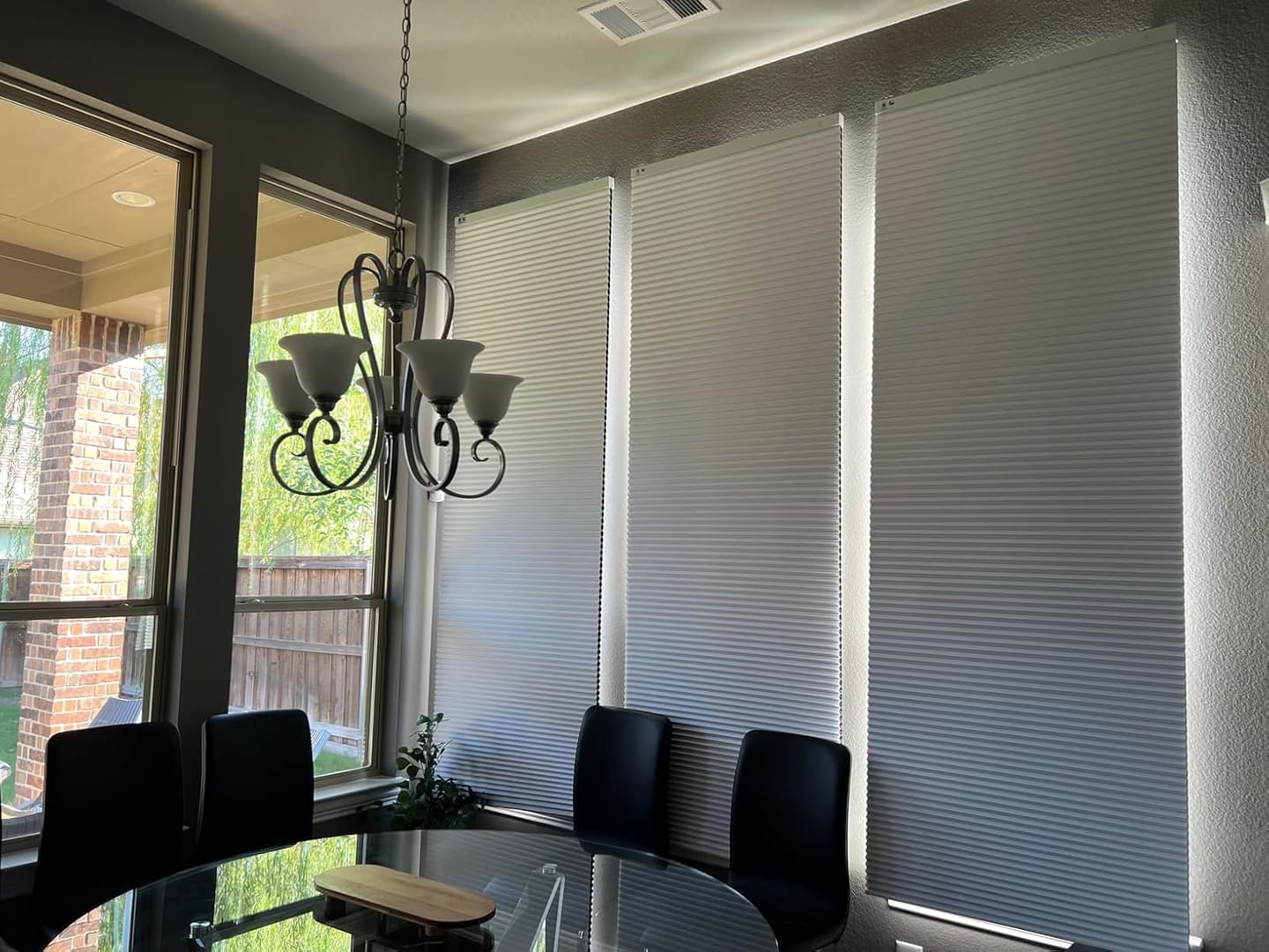 Customer photo review of Bringnox Blackout Motorized Cellular Shades