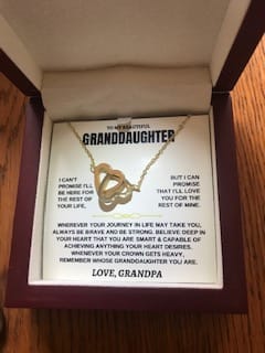 Customer photo review of To My Granddaughter - Forever Linked Hearts - Gift Set - SS117