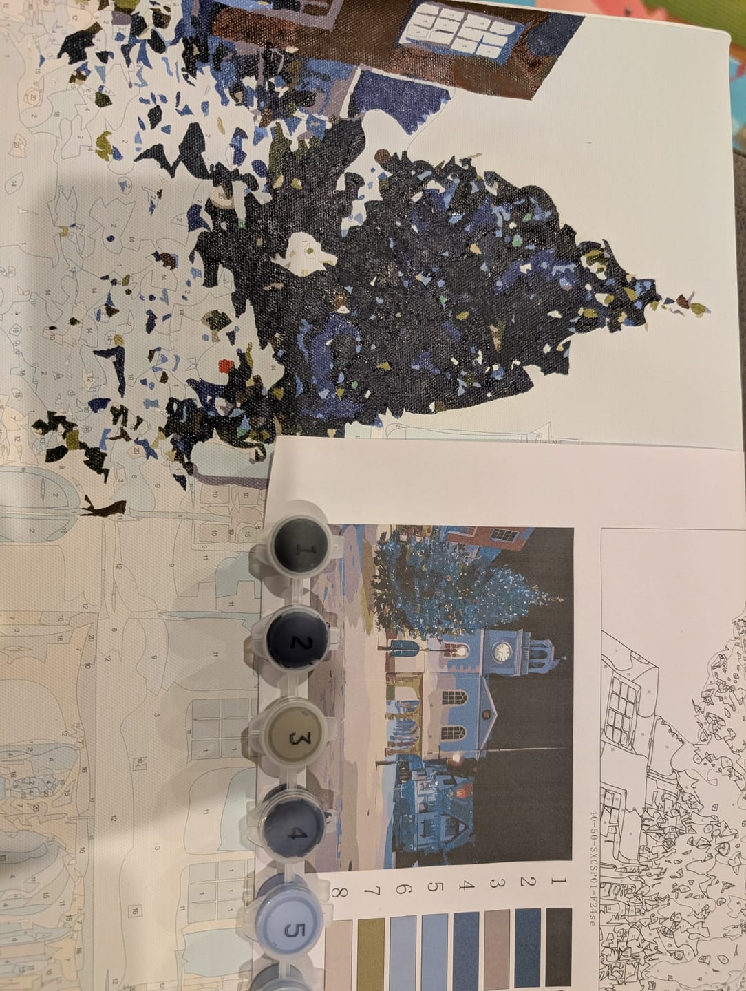 Customer photo review of Custom Special Occasion – Paint by Numbers
