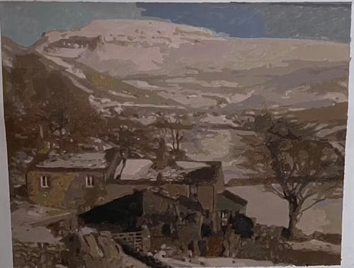 Customer photo review of Custom Landscape Paint By Numbers