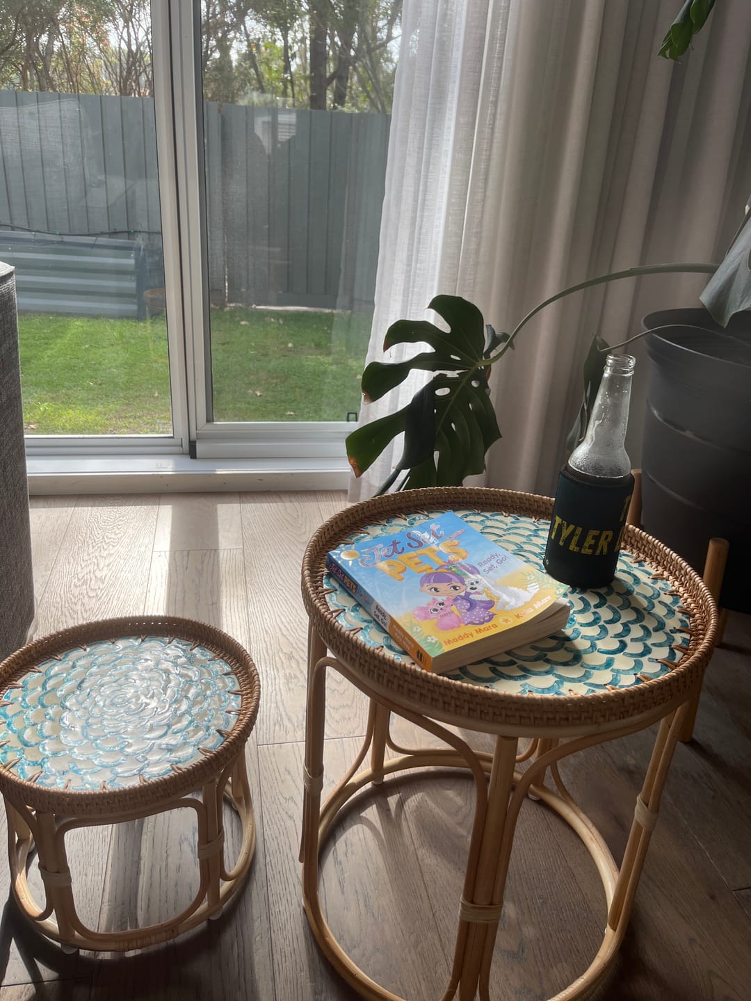 Customer photo review of Bloom Rattan Table Set