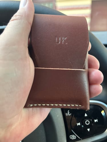 Customer photo review of Slimmad plånbok i äkta läder