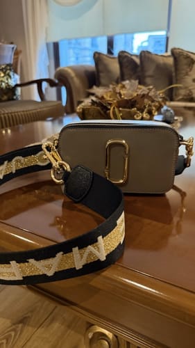 Customer photo review of Marc Jacobs Women's The Snapshot Crossbody Bag Cement Multi